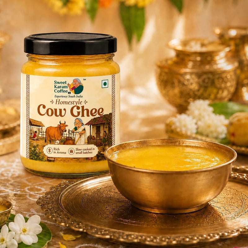 Fresh ghee sweets in the kitchen